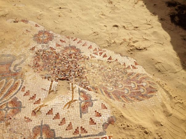 Mosaic floor of a church at Rihab Jordan