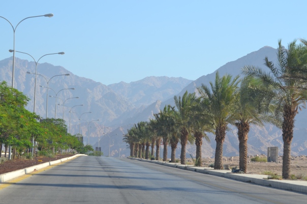The King's Highway begins from the Port of Aqaba at the Red Sea