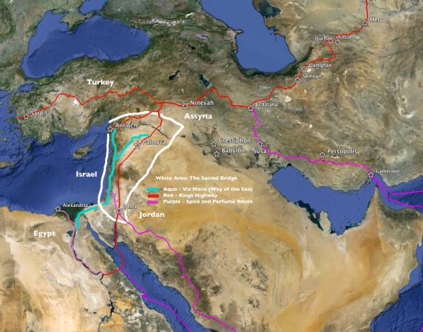 (Photo: Map of the ancient international trade routes.)